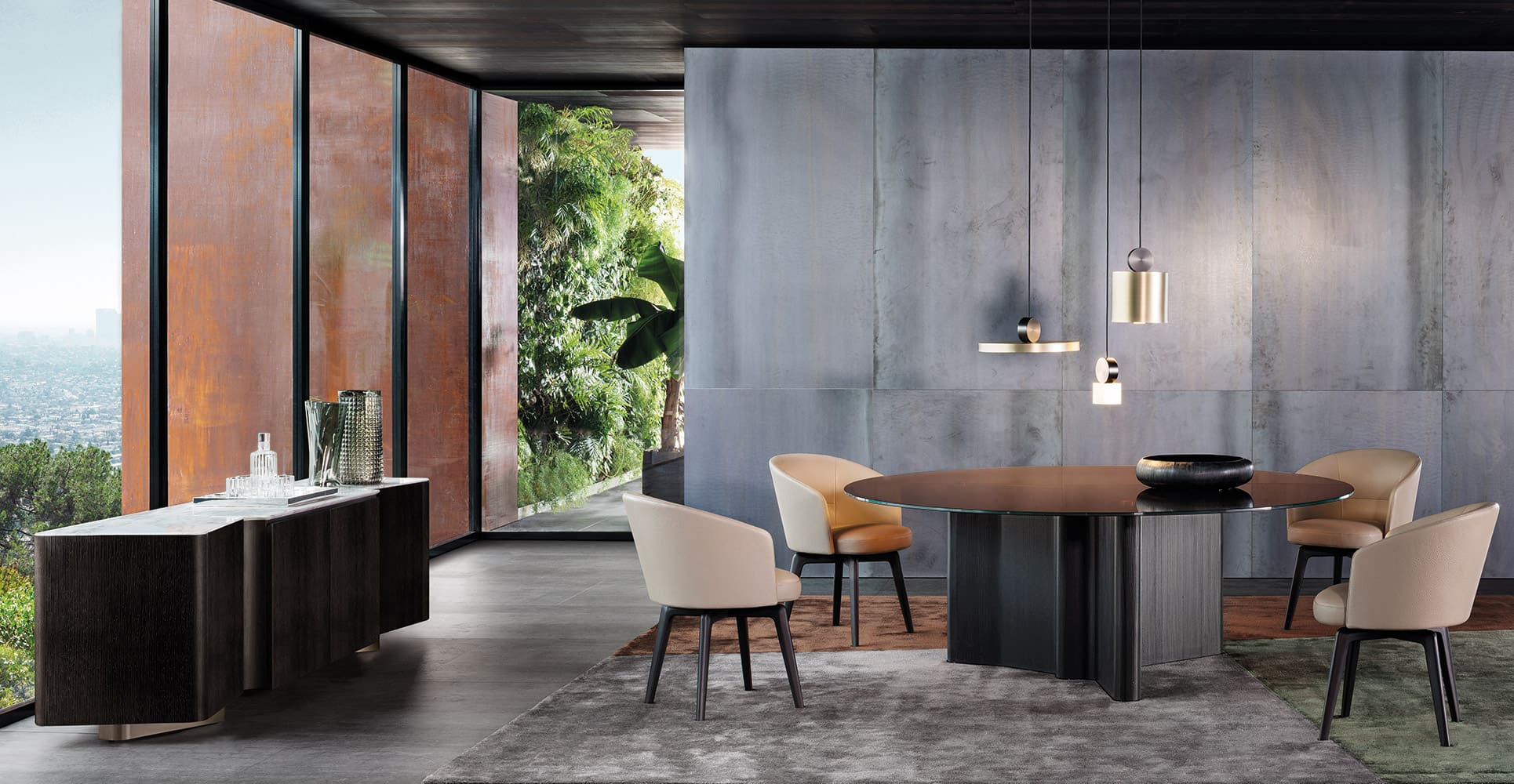 Sfera design Minotti canteen furniture Amélie Dining