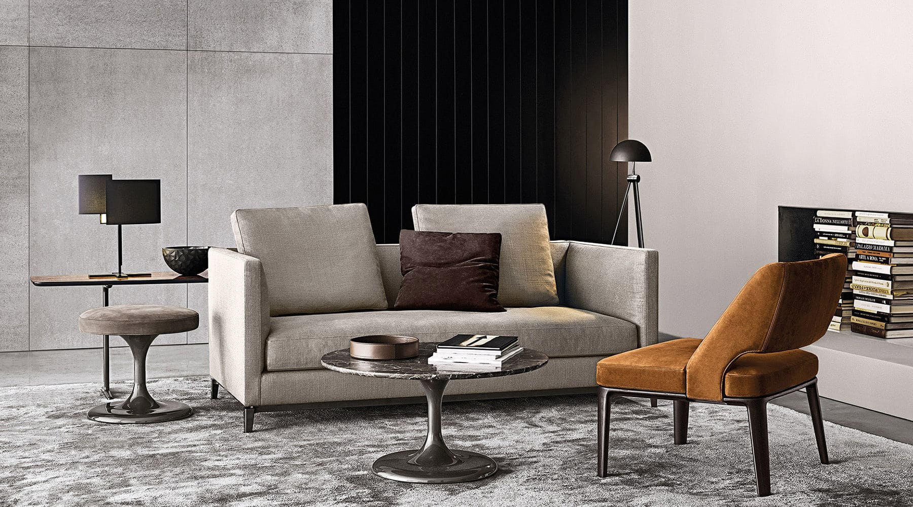 Sfera design Minotti soft furniture Andersen Slim 90