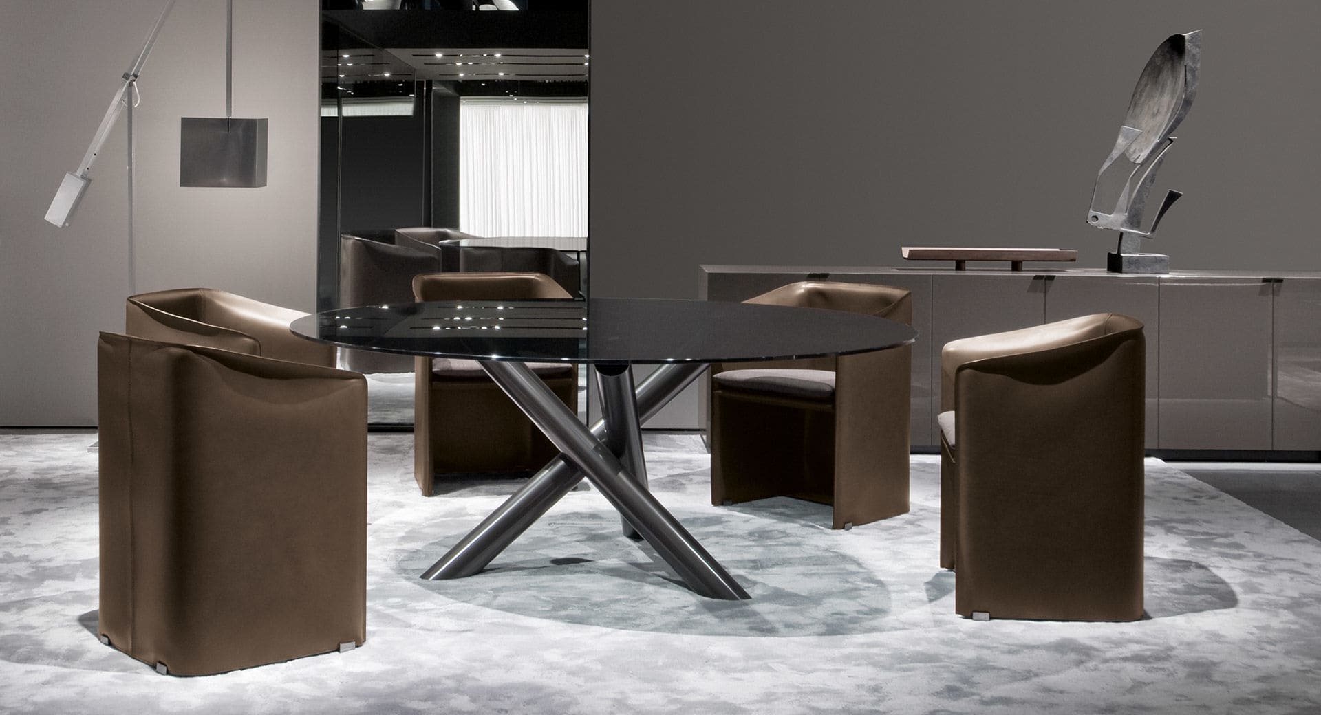 Sfera design Minotti canteen furniture Case