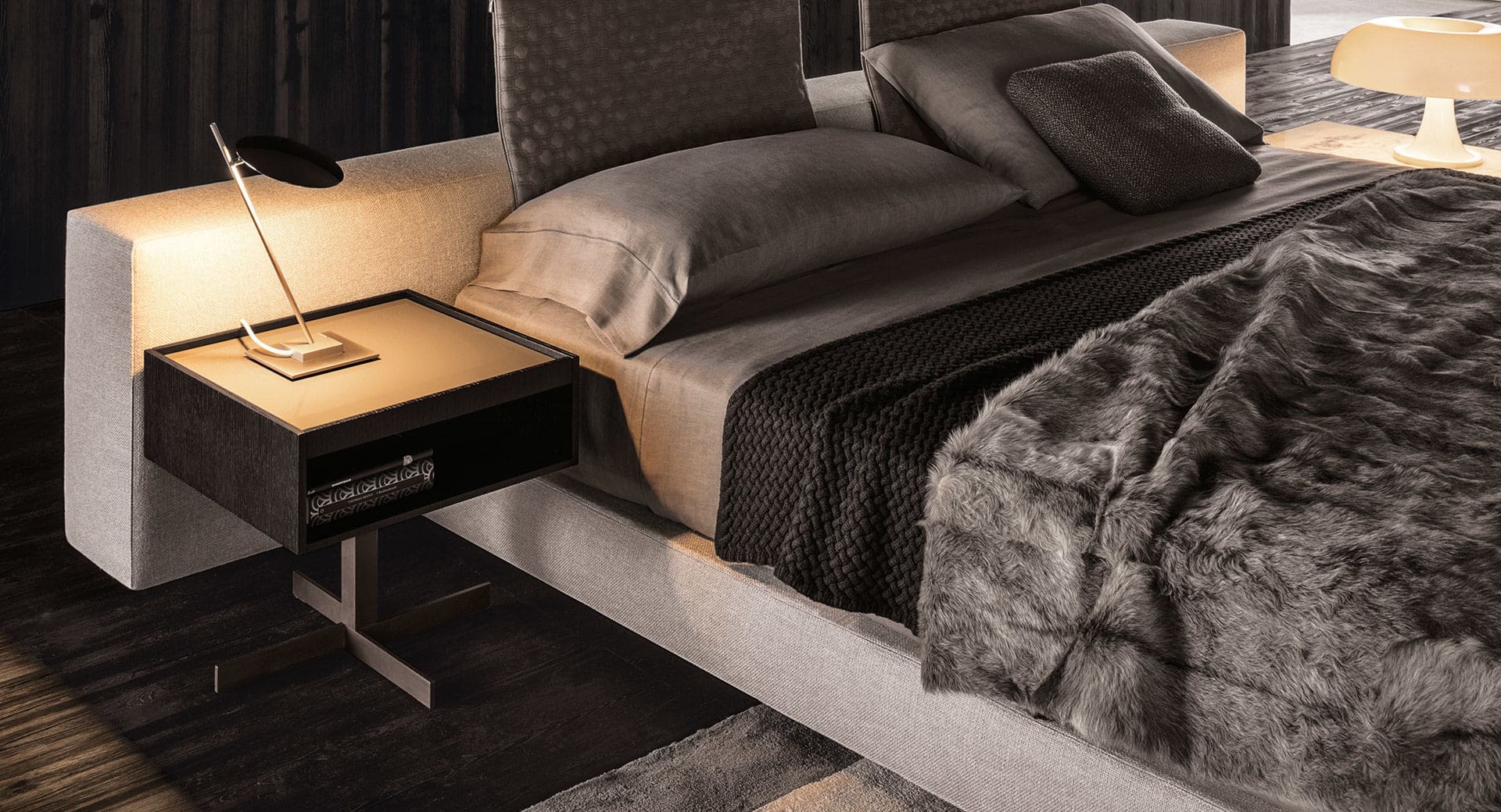 Sfera design Minotti accessories furniture Close Nightstand