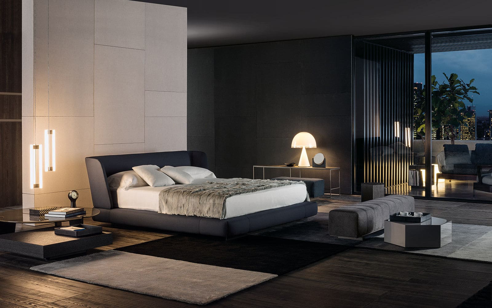 Sfera design Minotti bedroom furniture Creed Bed