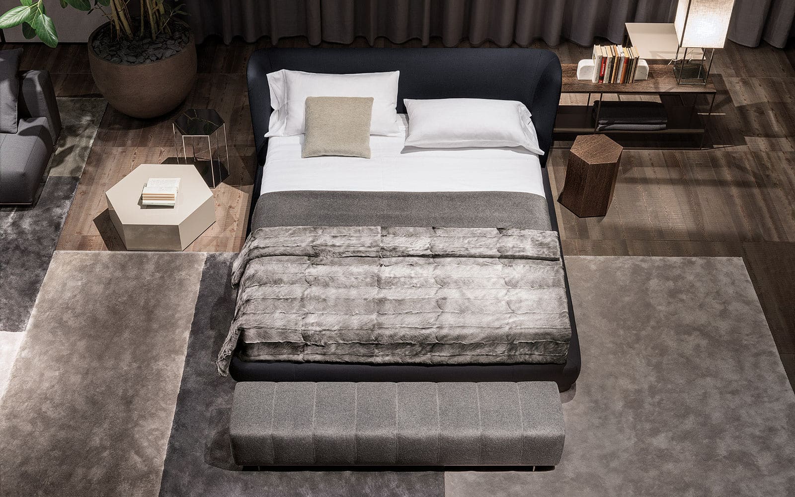 Sfera design Minotti bedroom furniture Creed Bed