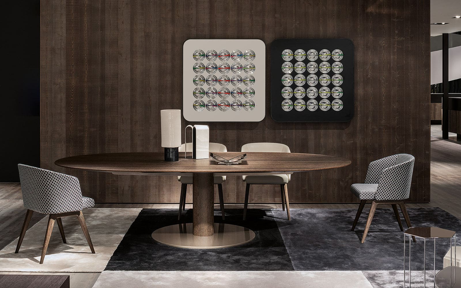Sfera design Minotti canteen furniture Creed Dining