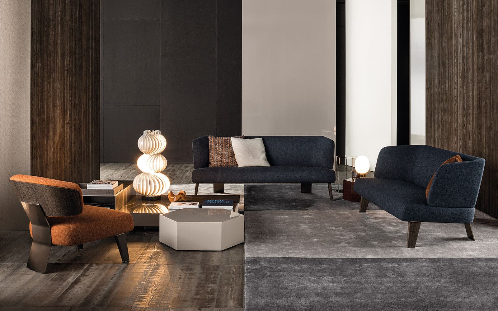 Sfera design Minotti soft furniture Creed Lounge sofa