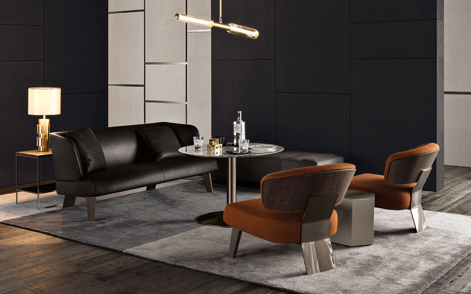 Sfera design Minotti soft furniture Creed Lounge sofa