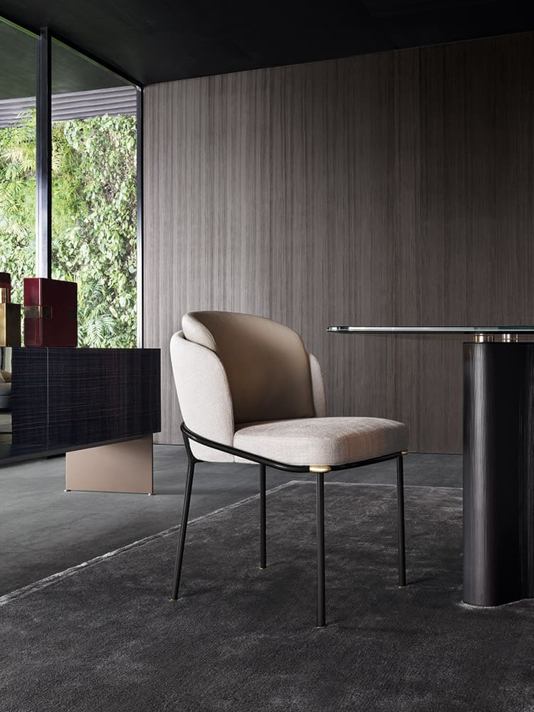 Sfera design Minotti canteen furniture Fil Noir Dining