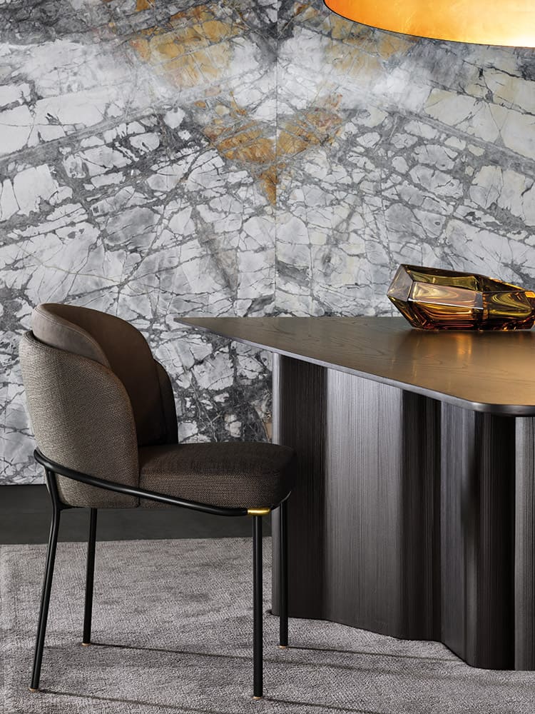 Sfera design Minotti canteen furniture Fil Noir Dining
