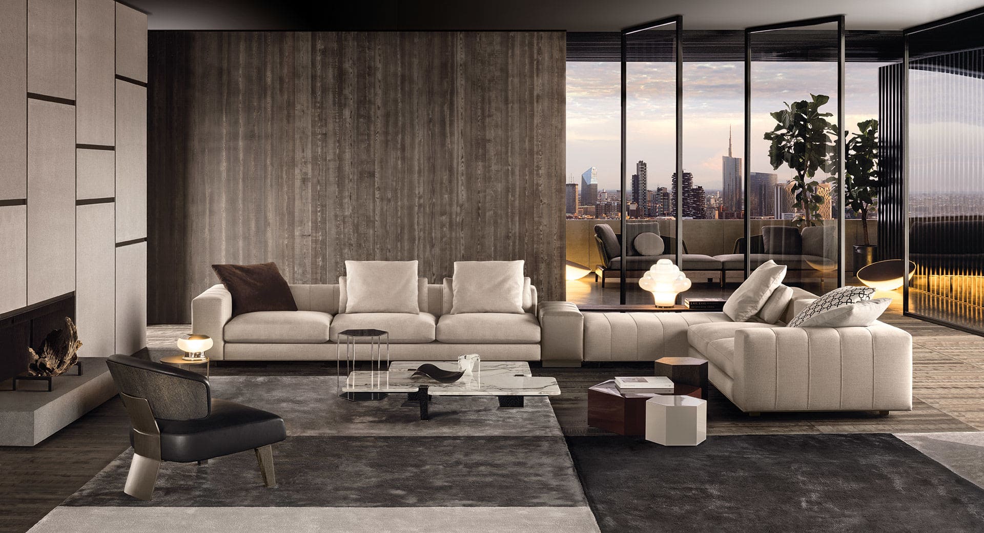 Sfera design Minotti soft furniture Freeman
