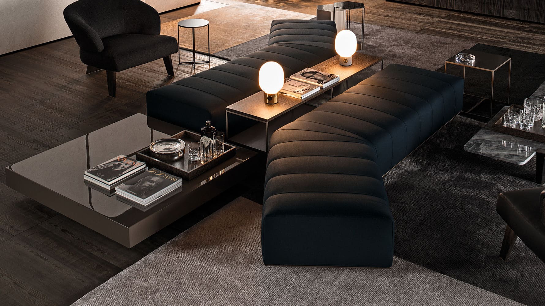 Sfera design Minotti soft furniture Freeman Lounge