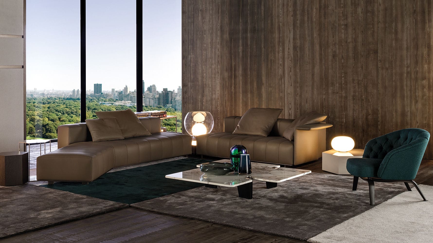 Sfera design Minotti soft furniture Freeman Lounge
