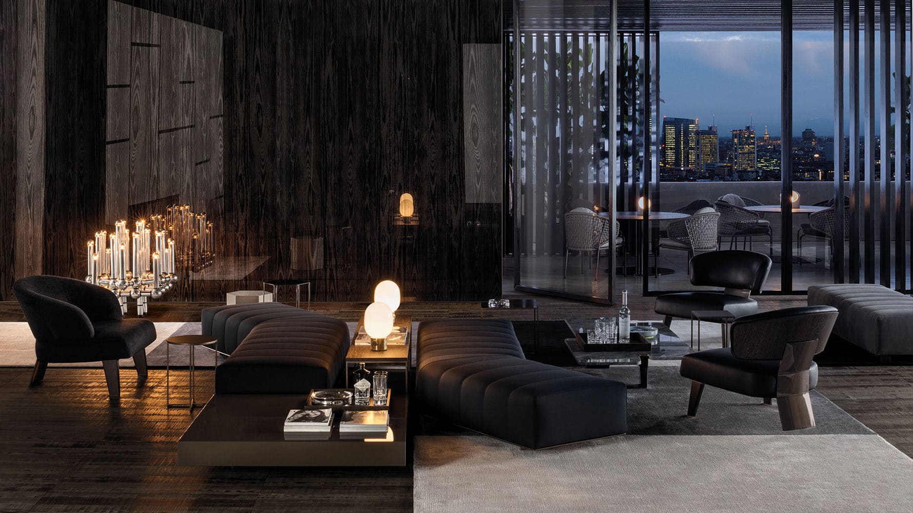 Sfera design Minotti soft furniture Freeman Lounge
