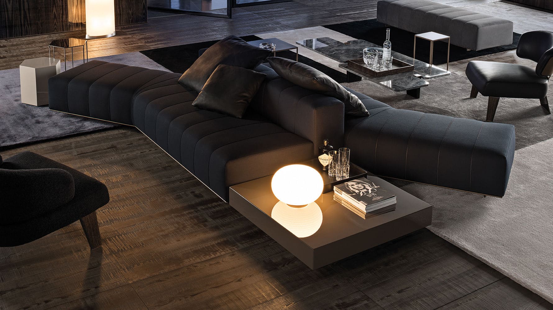 Sfera design Minotti soft furniture Freeman Lounge