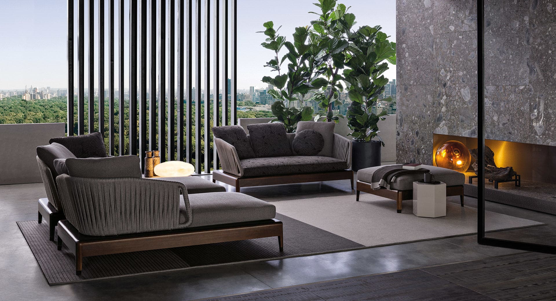 Sfera design Minotti soft furniture Indiana