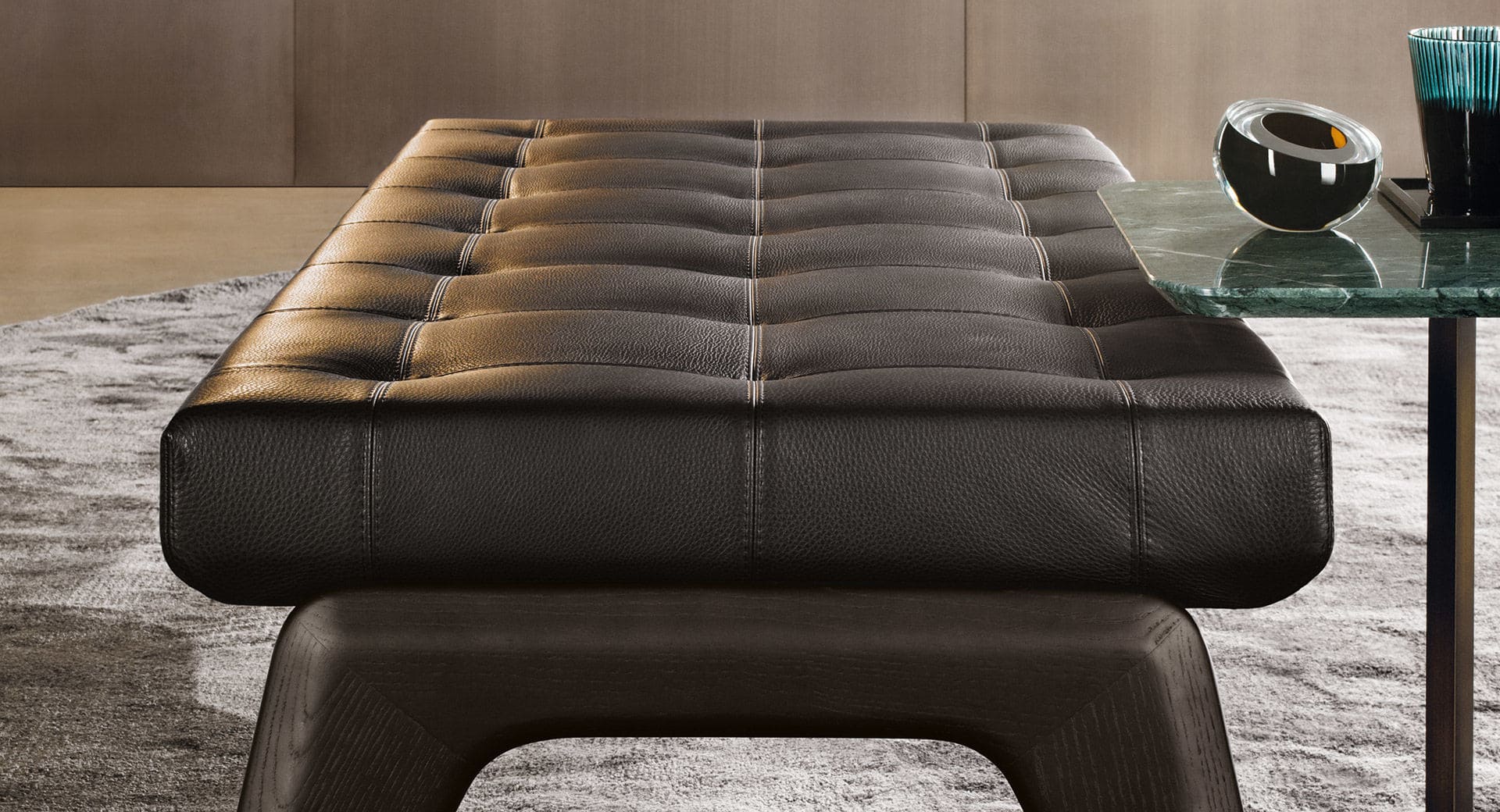 Sfera design Minotti accessories furniture Kirk Bench