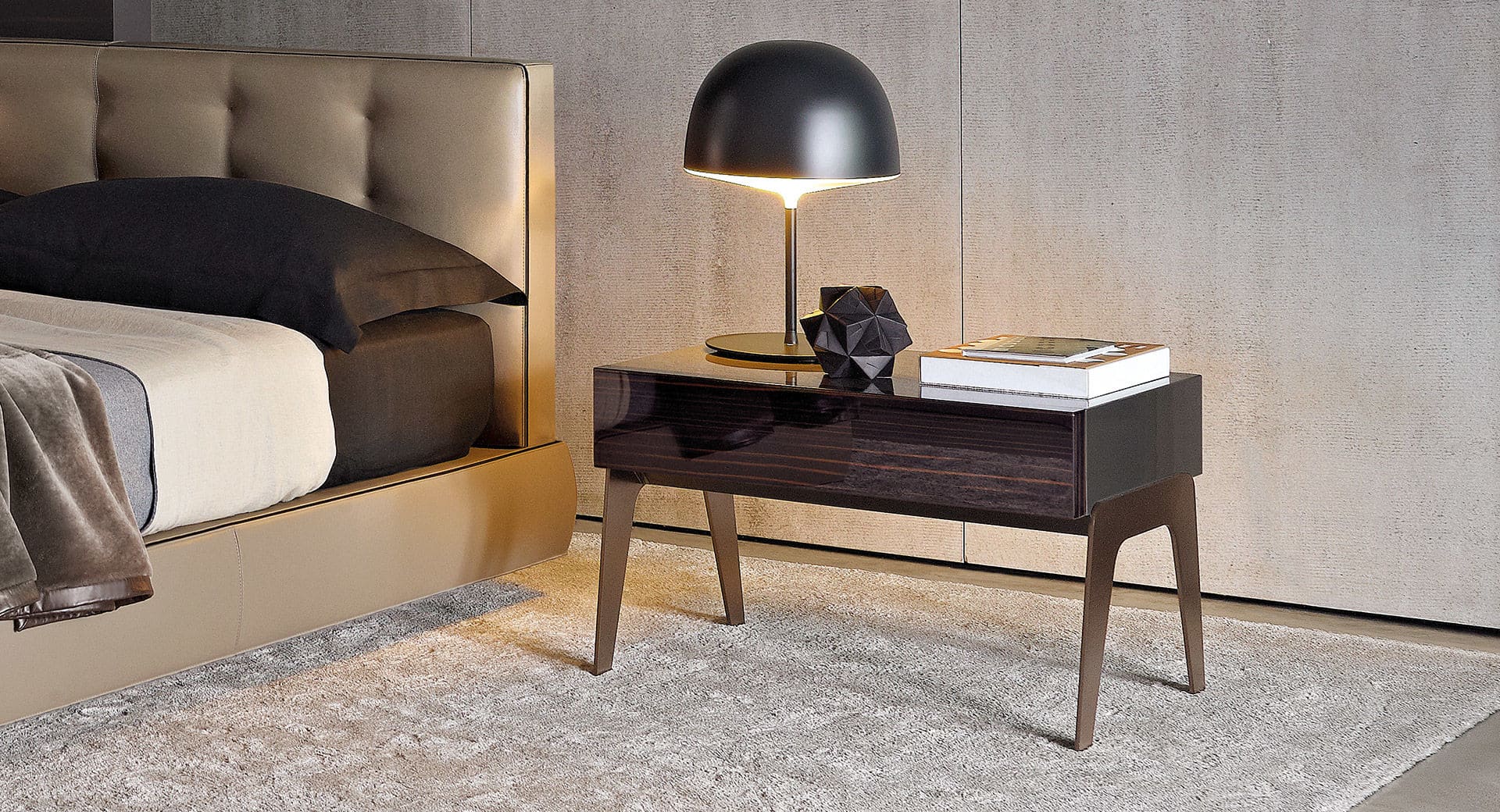 Sfera design Minotti accessories furniture Kirk Nightstand