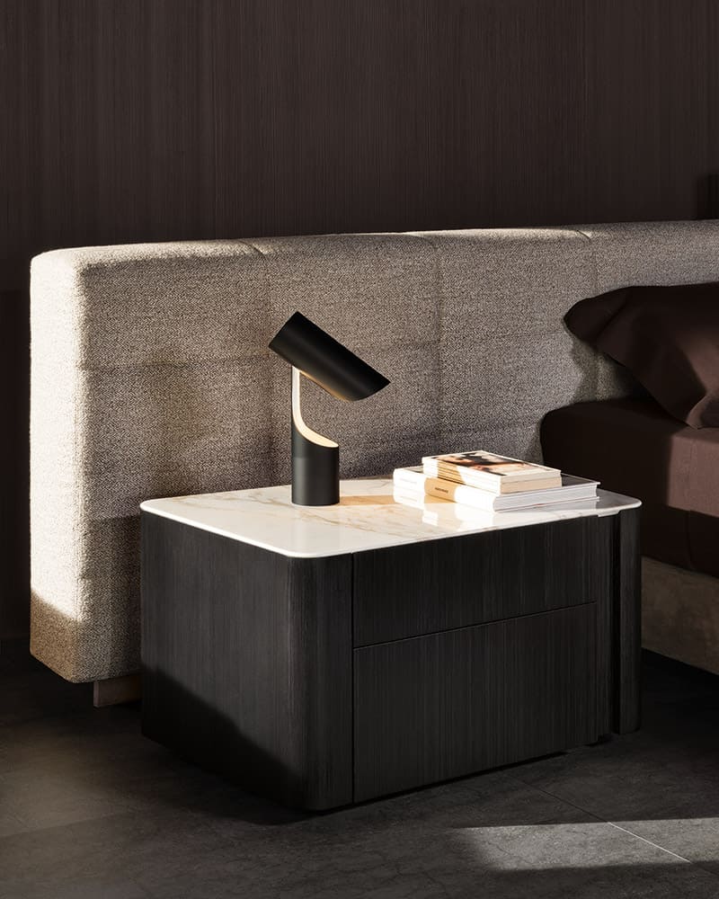 Sfera design Minotti accessories furniture Lou Nightstand