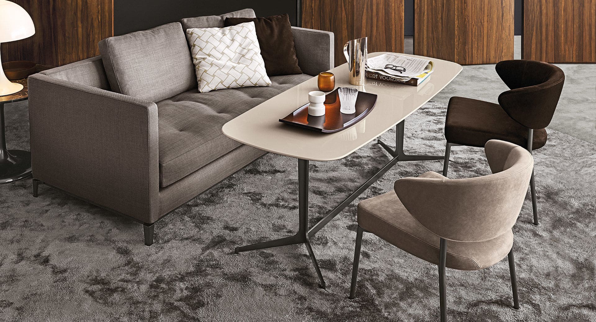 Sfera design Minotti canteen furniture Mills Low