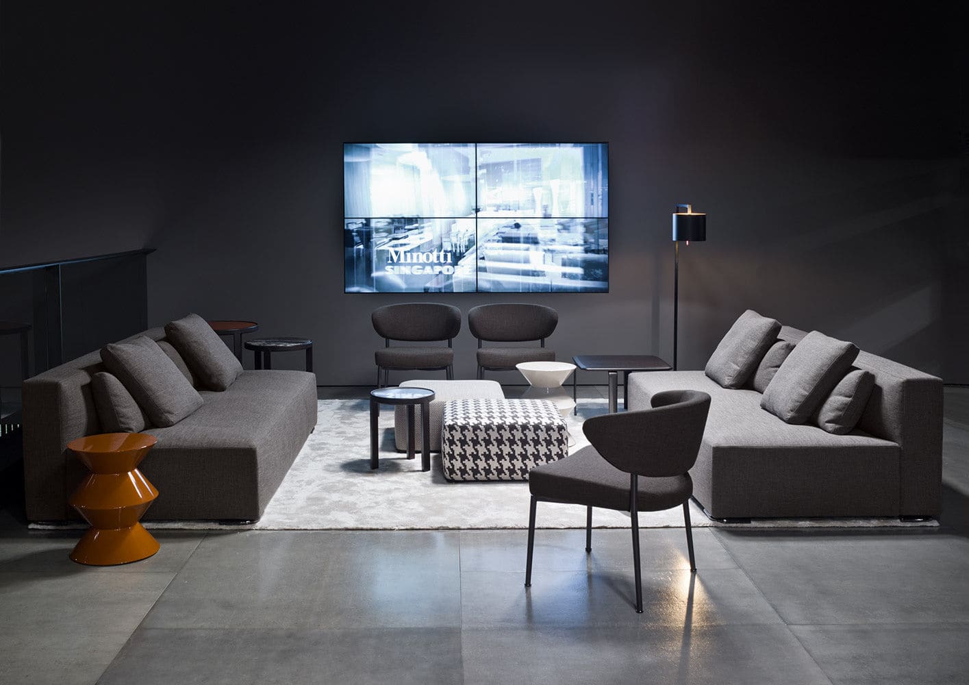 Sfera design Minotti canteen furniture Mills Low
