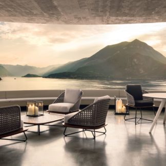 Sfera design Minotti soft furniture Rivera Armchair