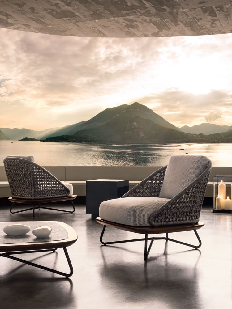 Sfera design Minotti soft furniture Rivera Armchair
