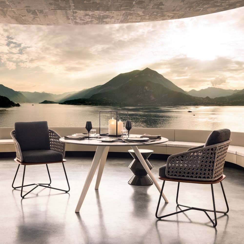 Sfera design Minotti canteen furniture Rivera Little Armchair