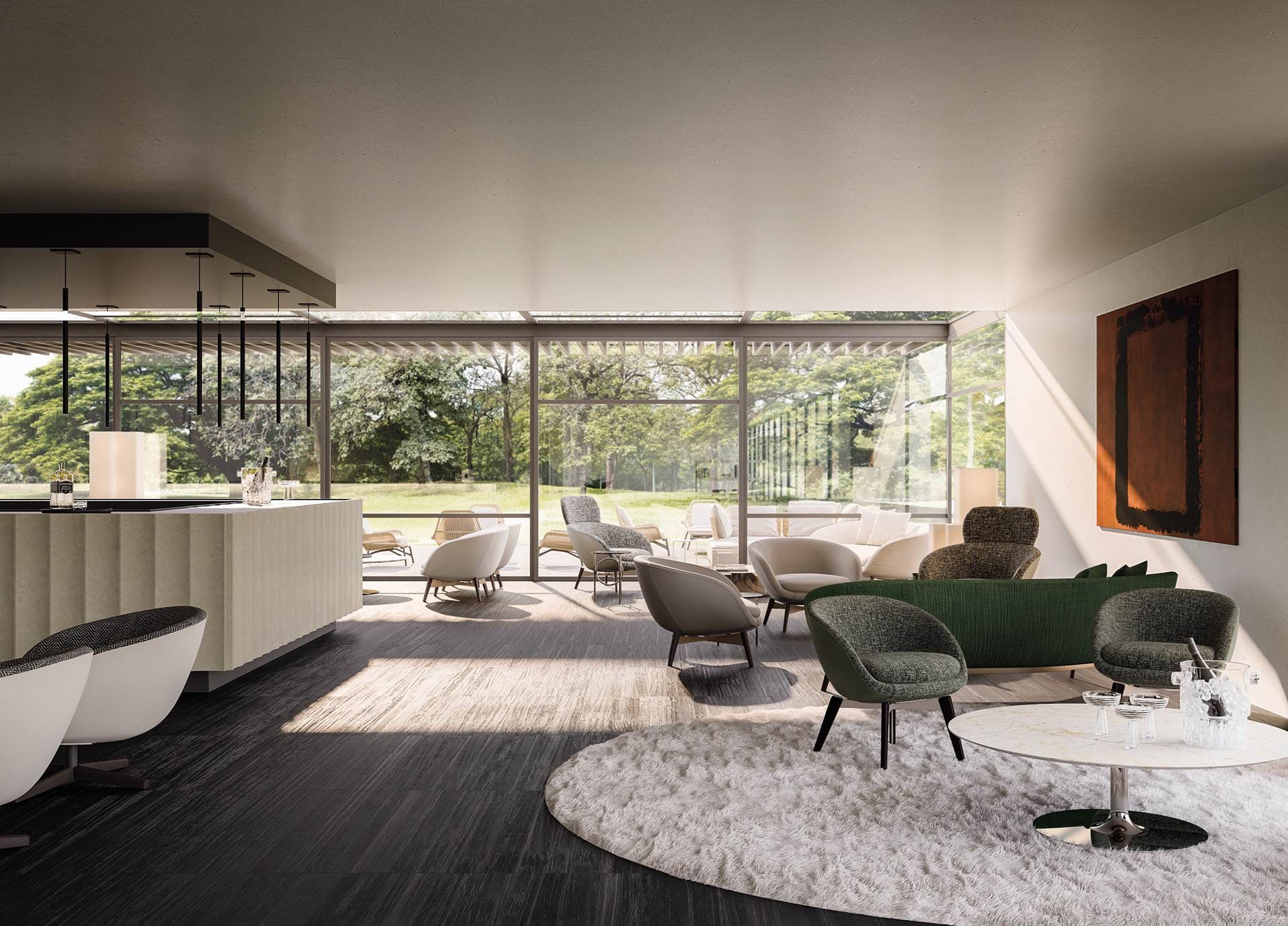 Sfera design Minotti soft furniture Russell
