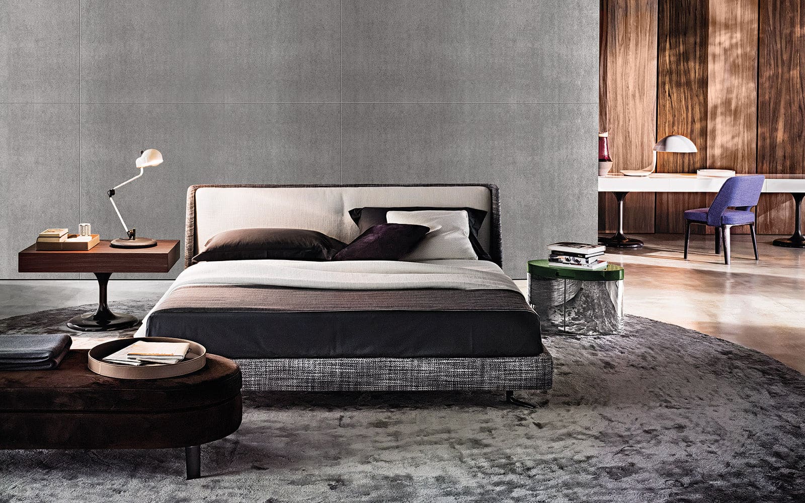 Sfera design Minotti bedroom furniture Spencer Bed