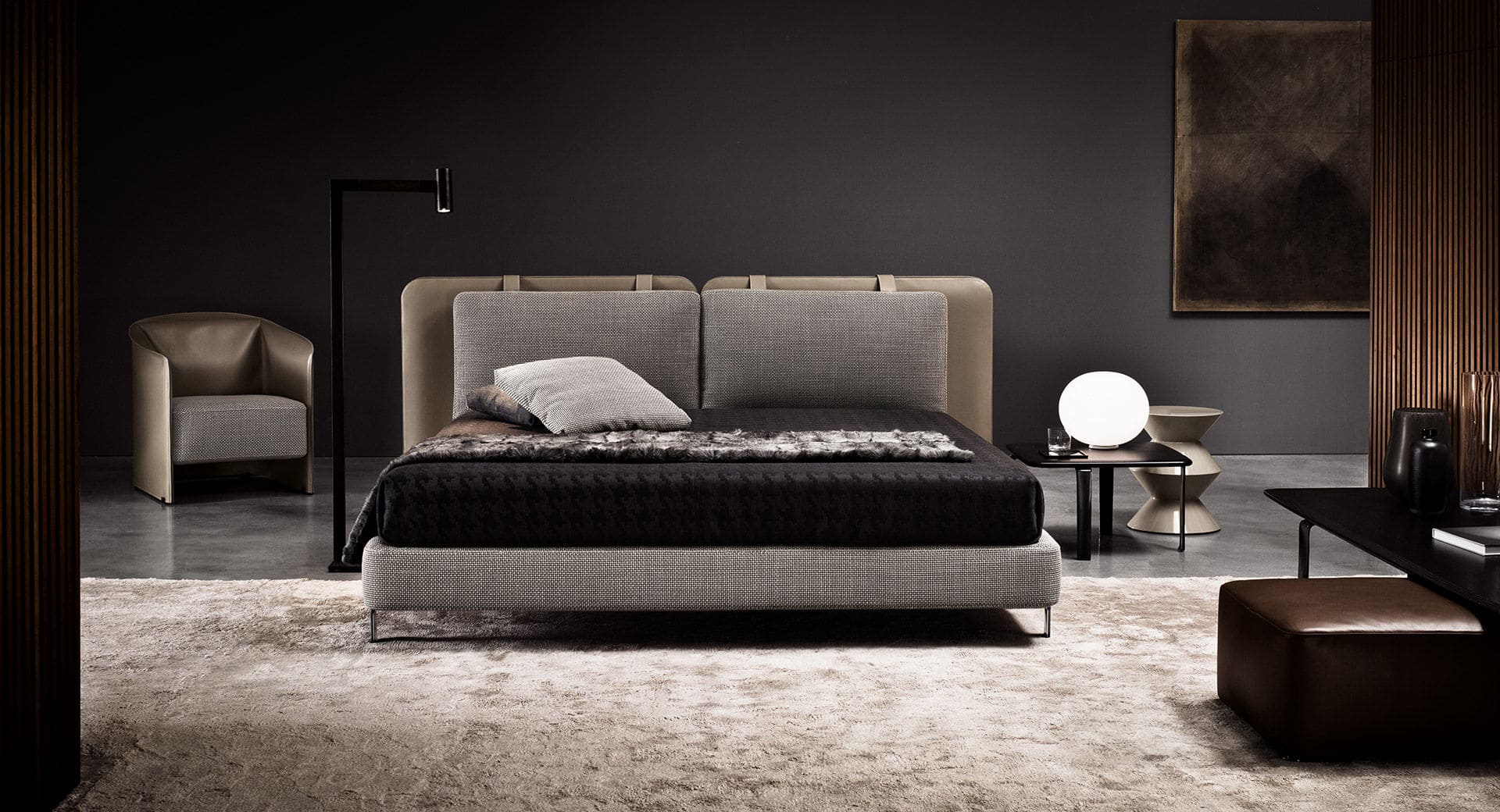 Sfera design Minotti bedroom furniture Tatlin-Cover